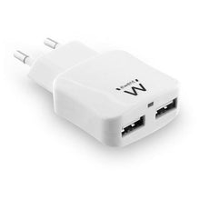 Charger l'image dans la galerie, Chargeur mural 2 en 1 Ewent EW1302 5V 2.4A 12W