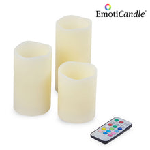 Charger l'image dans la galerie, Bougies LED EmotiCandle (pack de 3)