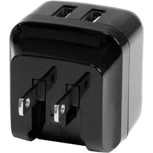 Charger l&#39;image dans la galerie, Chargeur mural Startech USB2PACBK            Noir