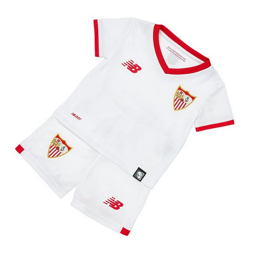 Ensemble Équipement de Football pour Enfants New Balance Sevilla FC 17/18 (1ª) (Taille 2-3 ans)