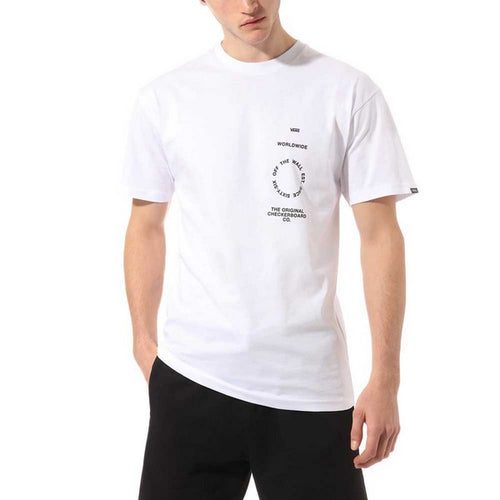 T-shirt à manches courtes homme Vans DISTORTION TYPE Blanc