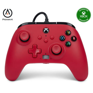 Contrôle des jeux XBOX ENHANCED WIRED ARTISAN Rouge