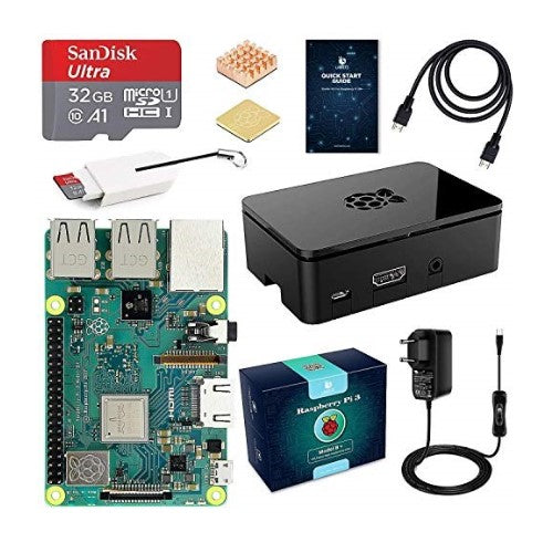 Kit Raspberry Pi 3 B B Plus (B +) 32 GB (Reconditionné A+)