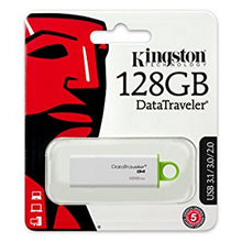 Charger l&#39;image dans la galerie, Pendrive Kingston DTIG4 128 GB USB 3.0 Blanc Vert