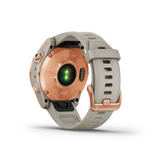 Charger l&#39;image dans la galerie, Montre intelligente GARMIN Fenix 7S Sport Solar 1,2&quot; Beige Rose Or