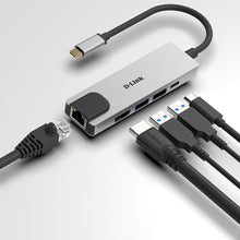 Charger l&#39;image dans la galerie, Hub USB C D-Link DUB-M520