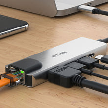 Charger l&#39;image dans la galerie, Hub USB C D-Link DUB-M520