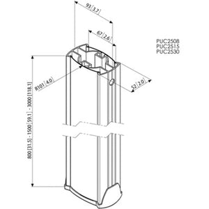 Accessoire Vogel's PUC 2530 80 kg