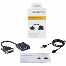 Charger l&#39;image dans la galerie, Adaptateur DVI-d vers VGA Startech DVI2VGAE             0,19 m Noir