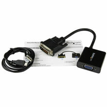 Charger l&#39;image dans la galerie, Adaptateur DVI-d vers VGA Startech DVI2VGAE             0,19 m Noir