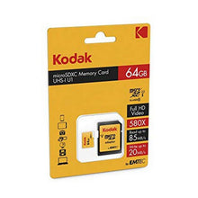 Charger l&#39;image dans la galerie, Carte Mémoire Micro SD avec Adaptateur Kodak UHS-I U1 Jaune