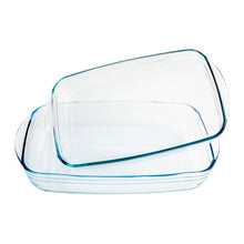 Charger l&#39;image dans la galerie, Ensemble de plats de cuisson au four Pyrex Classic Transparent Verre Borosilicaté (2 pcs)