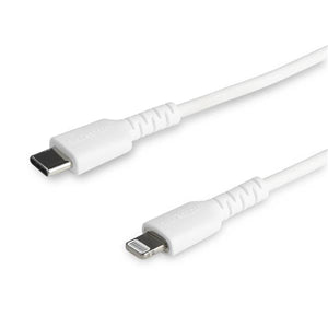 Câble USB vers Lightning Startech RUSBCLTMM1MW         Blanc