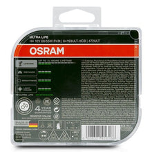 Charger l&#39;image dans la galerie, Ampoule automobile Osram Ultra Life H4 12V 60/55W