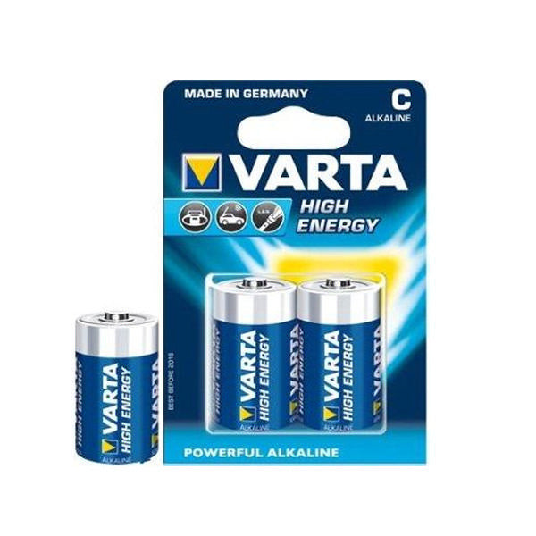 Pile Alcaline Varta LR14 C 1,5 V High Energy (2 pcs) Bleu