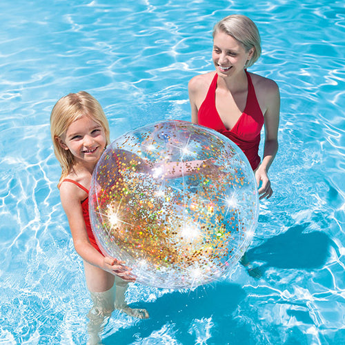 Ballon gonflable avec paillettes