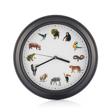 Charger l&#39;image dans la galerie, Horloge Murale Animals Sound