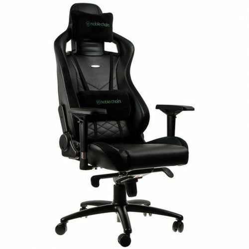 Chaise de jeu Noblechairs Epic Noir/Vert Cuir en polyuréthane