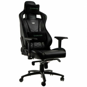Chaise de jeu Noblechairs Epic Noir/Vert Cuir en polyuréthane