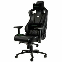 Charger l&#39;image dans la galerie, Chaise de jeu Noblechairs Epic Noir/Vert Cuir en polyuréthane