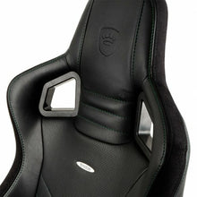 Charger l&#39;image dans la galerie, Chaise de jeu Noblechairs Epic Noir/Vert Cuir en polyuréthane