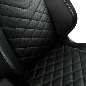 Chaise de jeu Noblechairs Epic Noir/Vert Cuir en polyuréthane