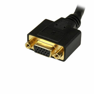 Câble DVI-I vers DVI-D et VGA Startech DVI92030202L         Noir 0,2 m