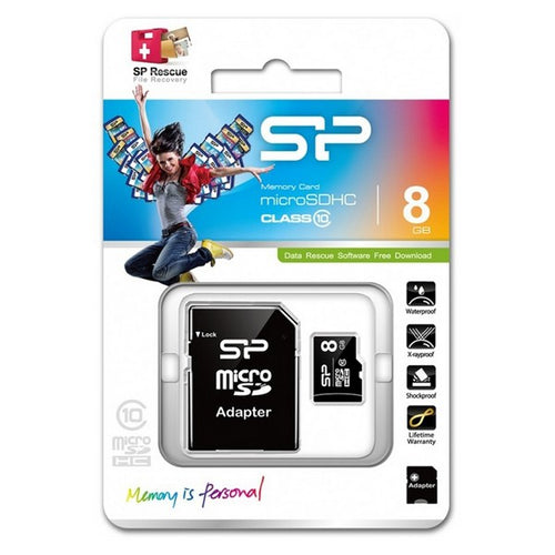 Carte Mémoire SDHC Silicon Power 8GB Cours 10