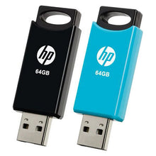 Charger l&#39;image dans la galerie, Pendrive HP 212 USB 2.0 Bleu/Noir (2 uds)