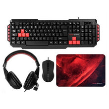 Charger l&#39;image dans la galerie, Pack Gaming Mars Gaming MRCP1 (4 Pcs) Noir Rouge