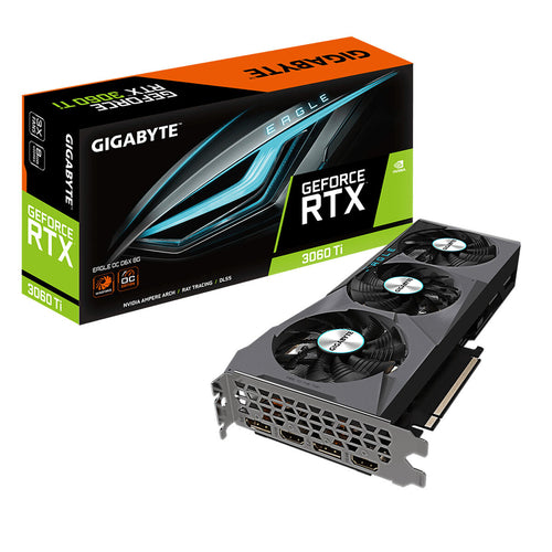 Carte Graphique Gigabyte GeForce RTX 3060 Ti EAGLE OC 8 GB RAM NVIDIA GeForce RTX 3060 Ti