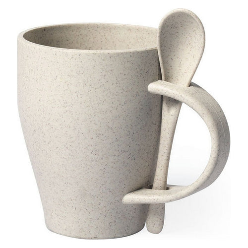 Tasse avec Cuillère 146549 400 ml Fibre de bambou Pp