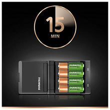 Charger l&#39;image dans la galerie, Chargeur + Piles Rechargeables DURACELL CEF27EU 2 x AA + 2 x AAA 1700 mAh 750 mAh