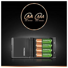 Charger l&#39;image dans la galerie, Chargeur + Piles Rechargeables DURACELL CEF27EU 2 x AA + 2 x AAA 1700 mAh 750 mAh