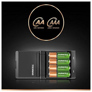 Chargeur + Piles Rechargeables DURACELL CEF27EU 2 x AA + 2 x AAA 1700 mAh 750 mAh