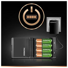 Charger l&#39;image dans la galerie, Chargeur + Piles Rechargeables DURACELL CEF27EU 2 x AA + 2 x AAA 1700 mAh 750 mAh