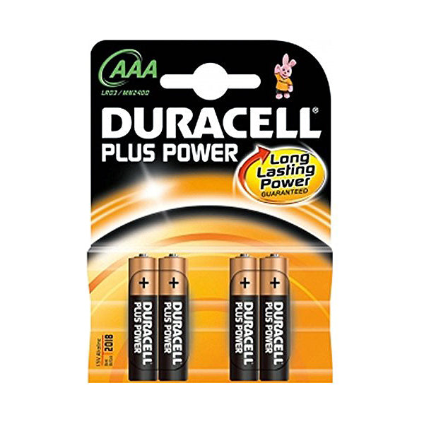 Piles Alcalines LR03 DURACELL AAA (4 pcs)