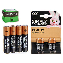 Charger l&#39;image dans la galerie, Piles Alcalines LR03 DURACELL AAA (4 pcs)