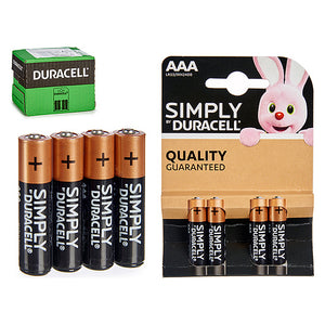 Piles Alcalines LR03 DURACELL AAA (4 pcs)