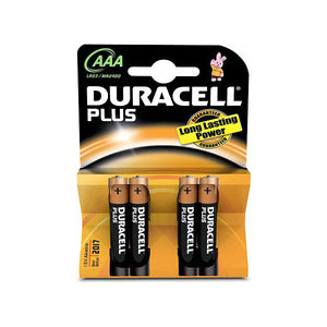 Piles Alcalines LR03 DURACELL AAA (4 pcs)