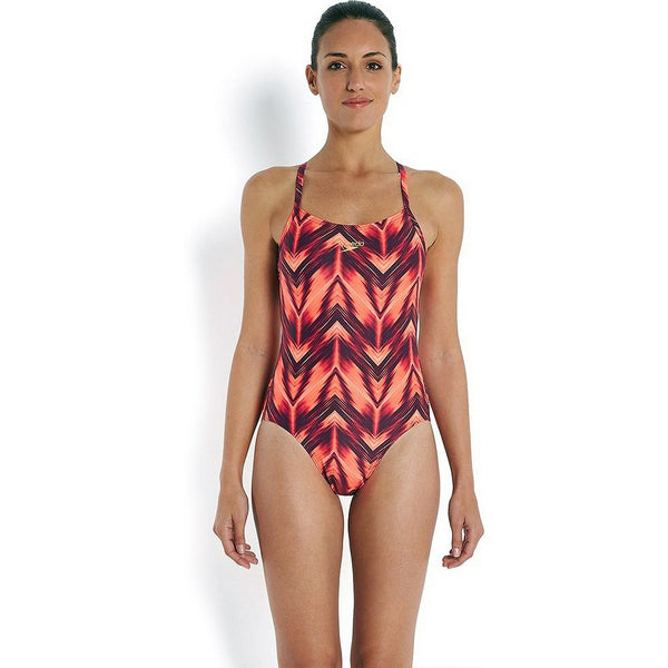 Maillot de bain femme Speedo Allover Riplleback Imprimé (Taille 32)