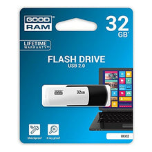 Charger l&#39;image dans la galerie, Pendrive GoodRam UCO2 USB 2.0 Blanc/noir