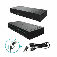 Charger l&#39;image dans la galerie, Hub USB i-Tec CAQUATTRODOCKPDPRO Noir
