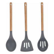 Charger l&#39;image dans la galerie, Ensemble d&#39;ustensiles de cuisine San Ignacio Ordesa Silicone Gris (3 pcs)