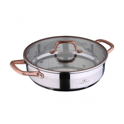 Plat à tarte Infinity Chefs 3,8 L Acier inoxydable Argenté (Ø 32 cm)