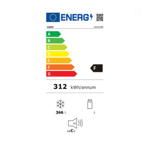 Congélateur Haier HCE379F 84,5 x 124 x 74,5 cm 366 L Blanc