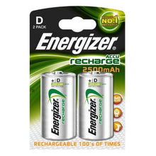 Charger l&#39;image dans la galerie, Piles Rechargeables Energizer ENRD2500P2 HR20 D2 2500 mAh