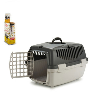 Cage de Transport Gris Plastique (47 x 30 x 33 cm)