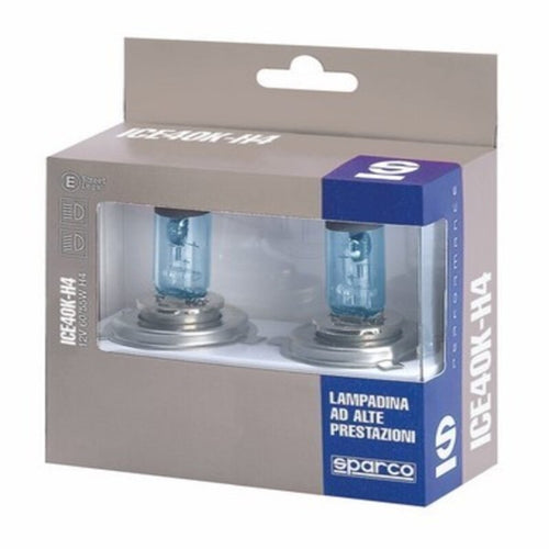 Ampoule pour voiture Sparco ICE40K H4 12V 55W Blanco Azulado Efecto Xenon