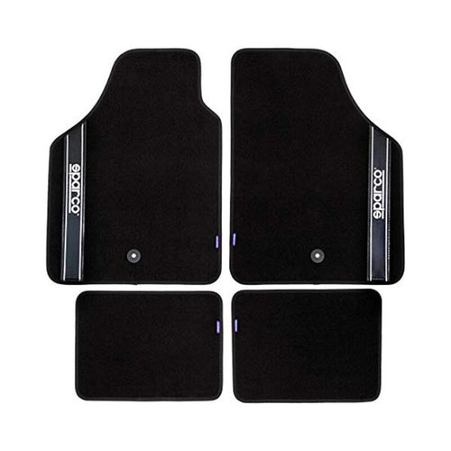 Set de tapis de voitures Sparco Strada 2012 B Universel Noir (4 pcs)